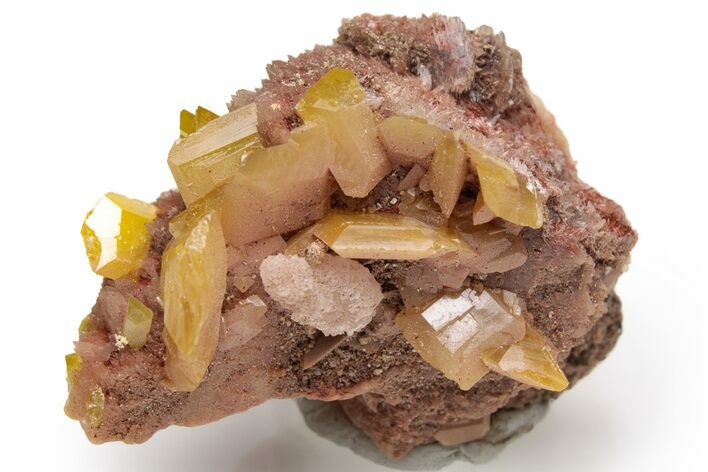 Lustrous, Yellow-Orange Wulfenite Cluster - La Morita Mine, Mexico #237083